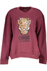BLUZA DAMSKA KLASY CAVALLI BEZ ZAMKA FIOLETOWA