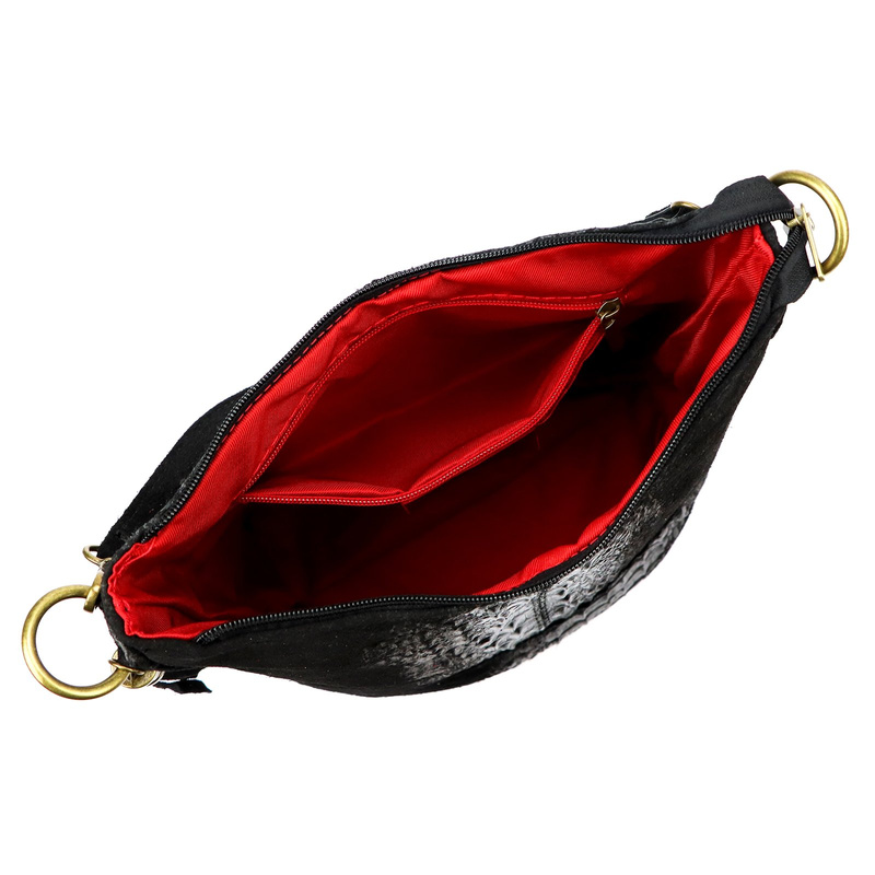 Damska torebka ze skóry naturalnej Luka 26-027 CROCO