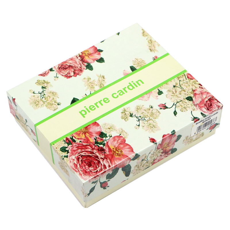 Pierre Cardin damska portmonetka mała skóra naturalna zamykana na bigiel