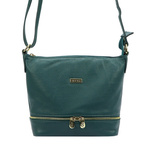 Miejska Skórzana pojemna damska listonoszka torebka na ramię MiaMore