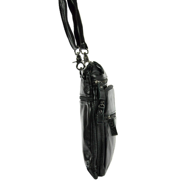 Giorgio męska saszetka torba na ramię skóra naturalna kieszenie