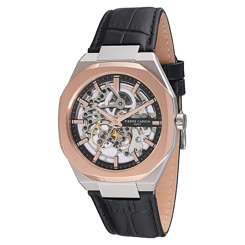 Zegarek PIERRE CARDIN CF.1002.LB.2. Automatyczny, Kolor szary. Mężczyzna.