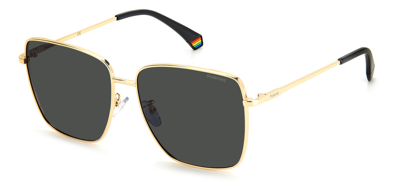 Okulary POLAROID PLD6164GSRHLM. Okulary przeciwsłoneczne, Kolor czarny złoty. Kobieta.