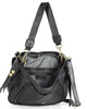 Marco Mazzini Torebka classic saddle bag ze skóry naturalnej na ramie czarna