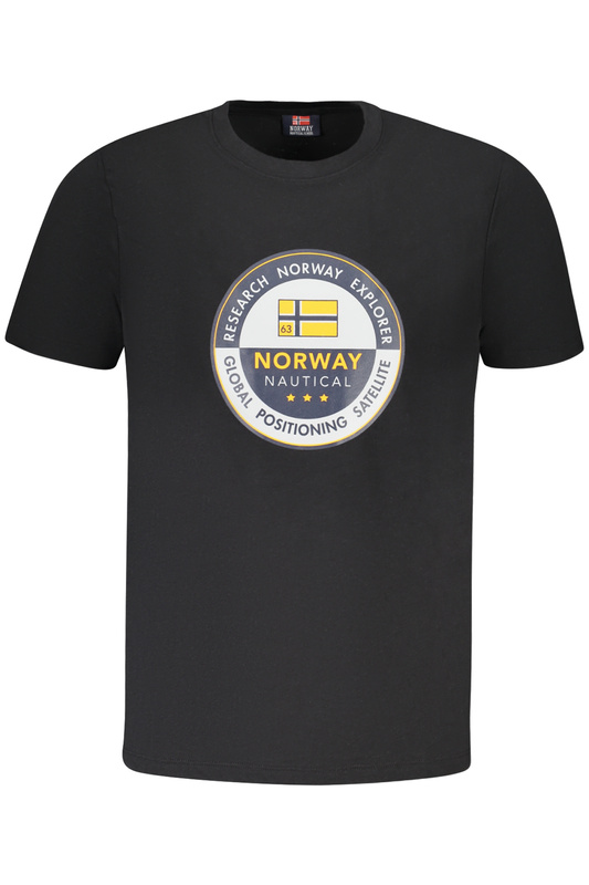 Norway 1963 MĘSKA KOSZULKA Z KRÓTKIM RĘKAWEM CZARNA
