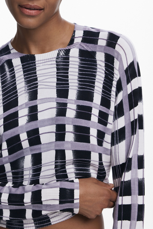 BIA�Y SWETER DAMSKI DESIGUAL