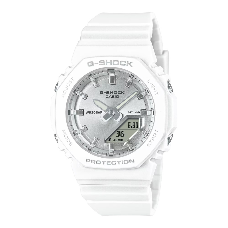 Zegarek CASIO GMAP2100VA7AE. Kwarcowy, Kolor biały. Unisex.