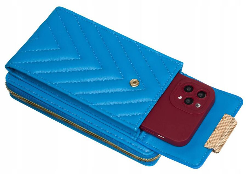 Damski portfel z paskiem etui na telefon Cavaldi