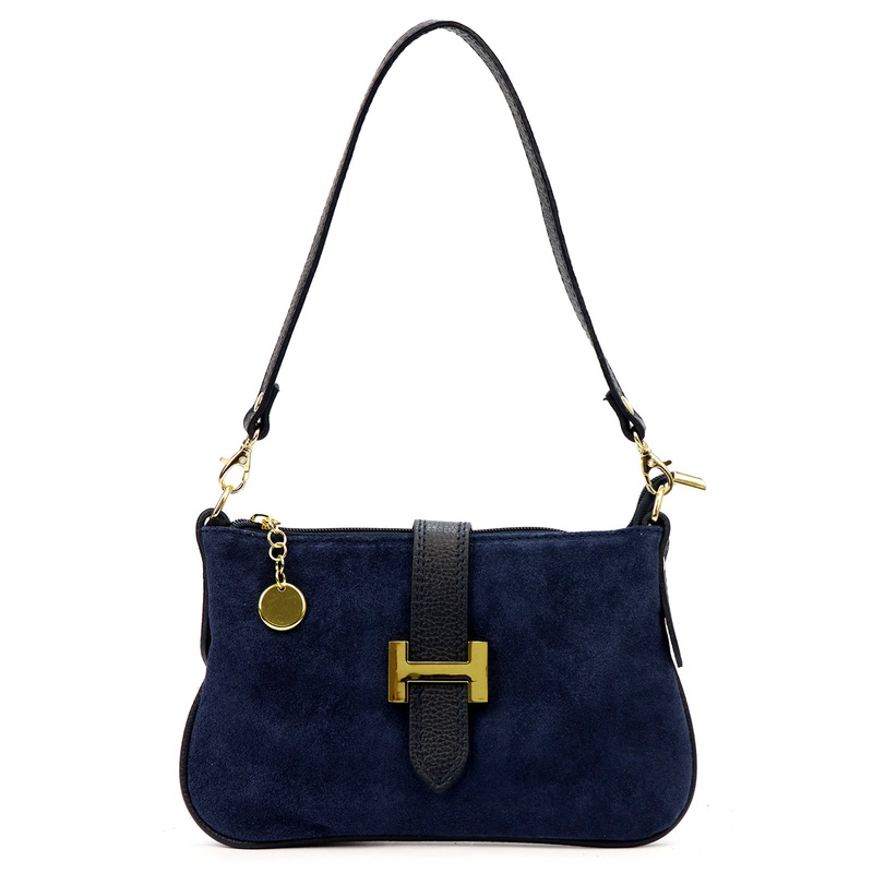 Luka Damska listonoszka torebka przez ramię ze skóry naturalnej kieszeń