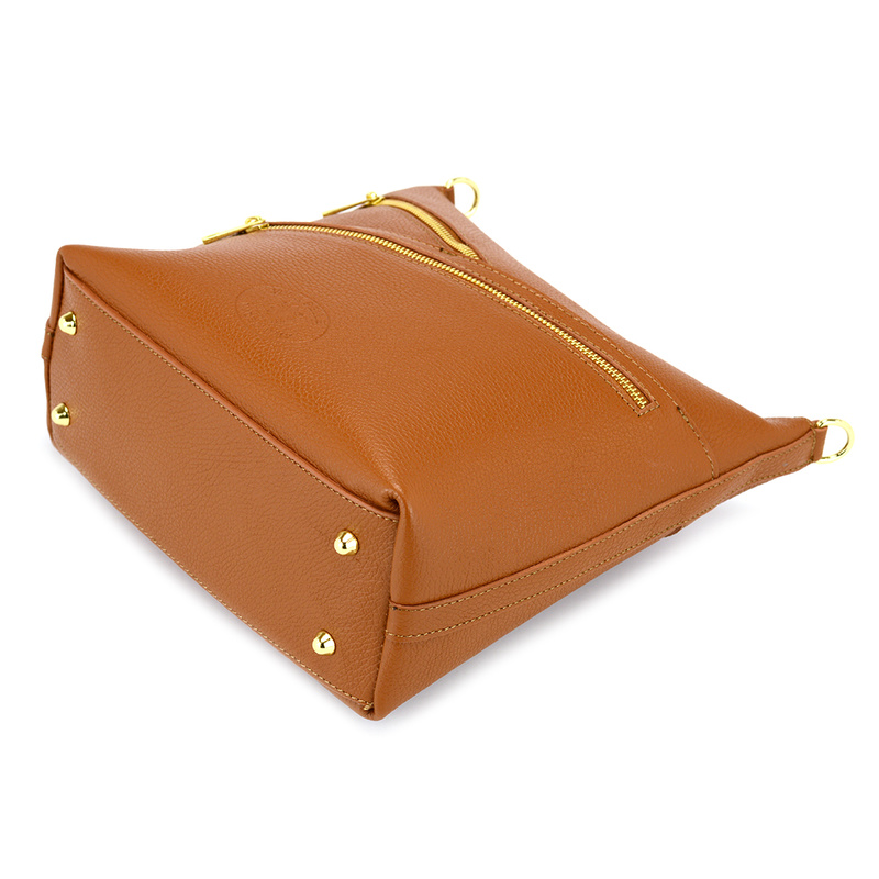 MiaMore damska listonoszka skóra naturalna torba na ramię z kieszeniami