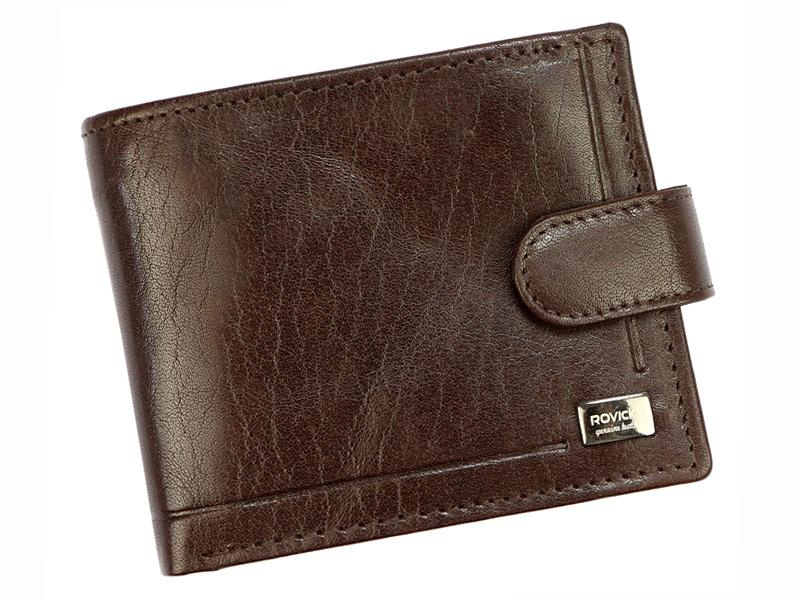Elegancki Skórzany męski portfel Rovicky z RFID