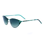 Okulary ITALIA INDEPENDENT 0203-038-000. Okulary przeciwsłoneczne, Kolor zielony. Kobieta.