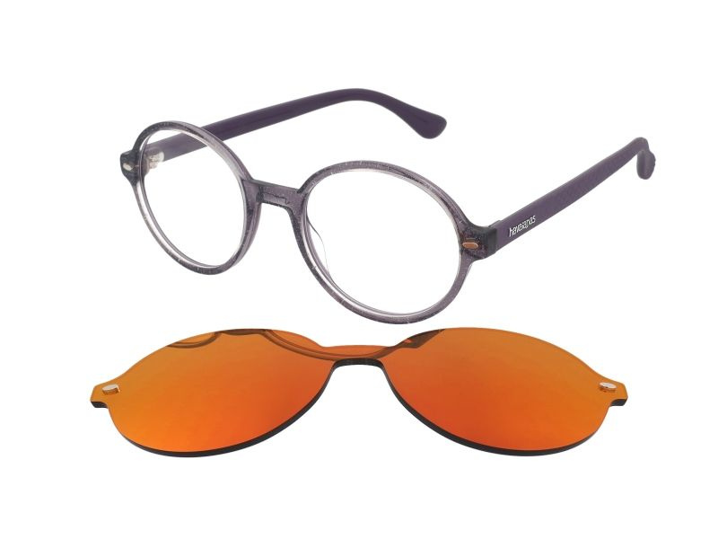 Okulary HAVAIANAS FLORIPACSFWM. Okulary z nakładką, Kolor różowy. Kobieta.