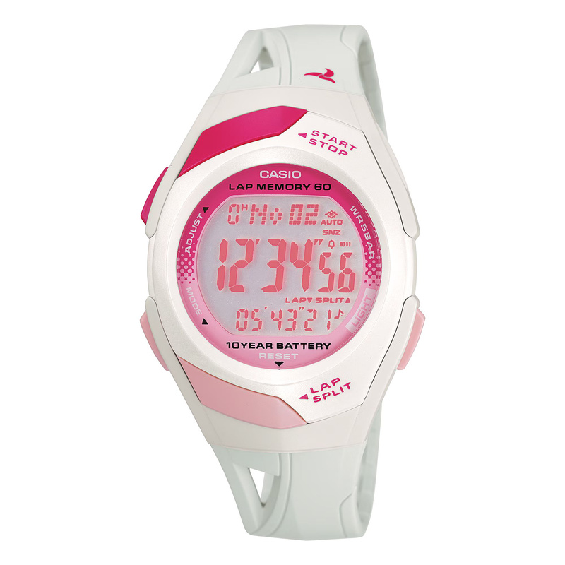Zegarek CASIO STR-300-7EG. Kwarcowy, Kolor różowy. Kobieta.