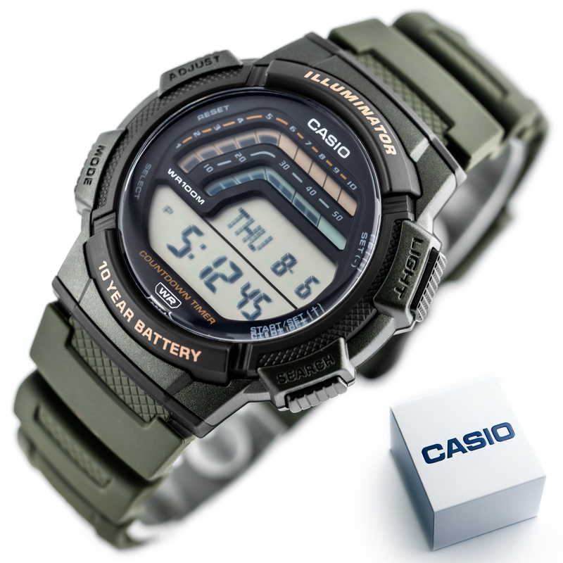 ZEGAREK MĘSKI CASIO WS-1800-3AVDF  + BOX
