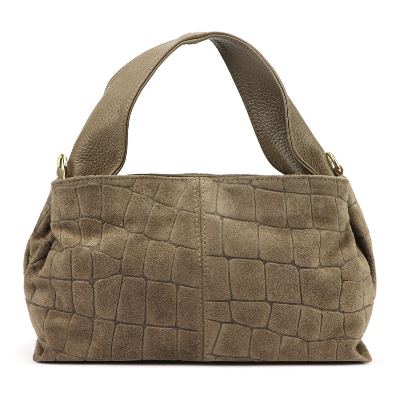 Skórzana torebka na ramię Luka 24-058 CROCO