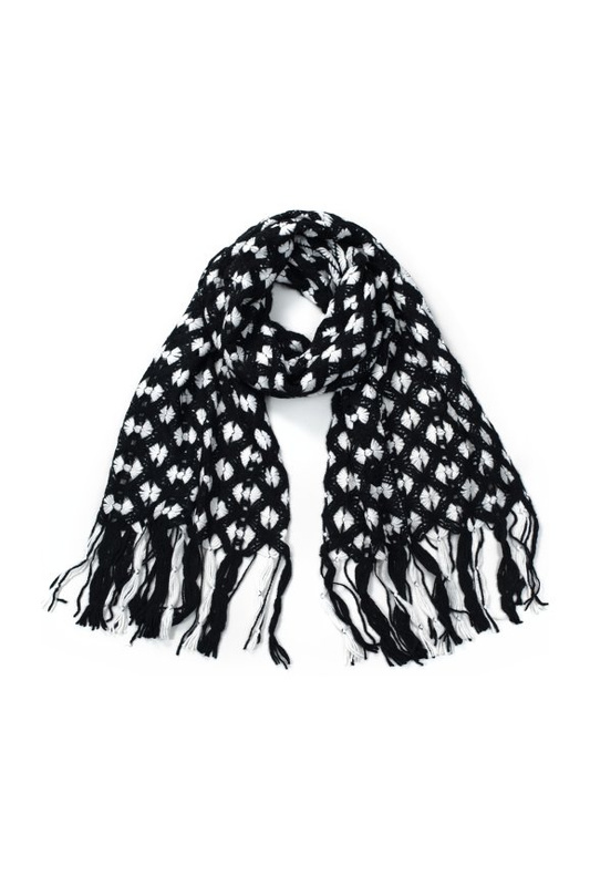 Szal Włóczkowe kokardki