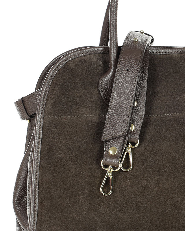 Torebka damska worek hobo bag skóra naturalna - MARCO MAZZINI czarna