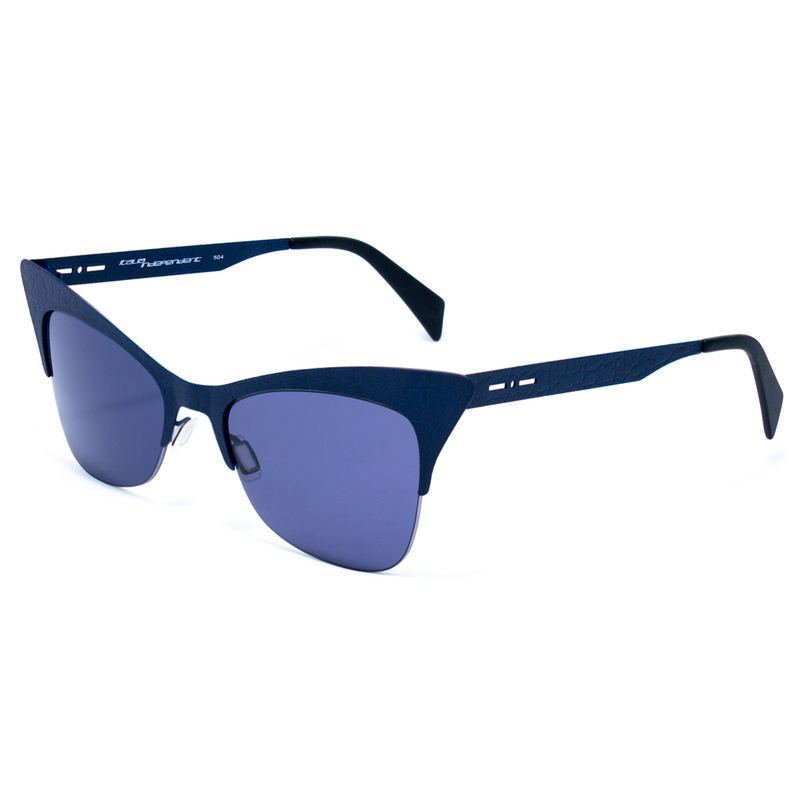 Okulary ITALIA INDEPENDENT 0504-CRK-021. Okulary przeciwsłoneczne, Kolor niebieski. Kobieta.