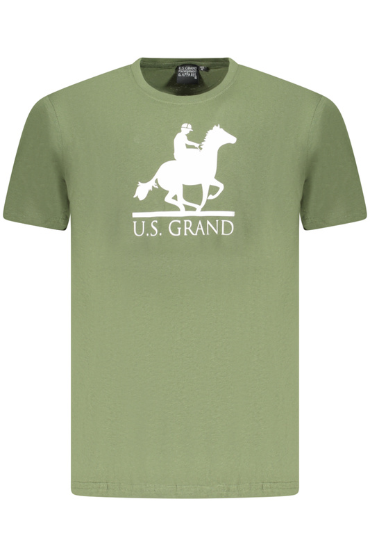 KOSZULKA Z KRÓTKIM RĘKAWEM US GRAND POLO MĘSKA ZIELONA