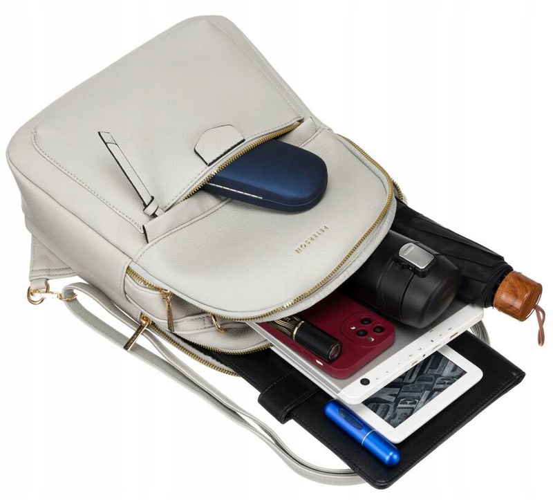 Plecak damski ze skóry ekologicznej Peterson PTN F3606