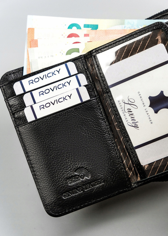 Pojemna Zgrabna damska portmonetka z RFID Cavaldi