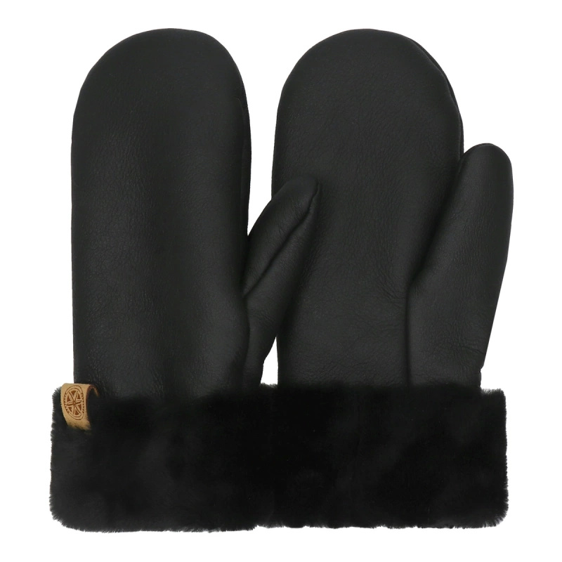 Ciepłe rękawiczki skórzane z jednym palcem owca