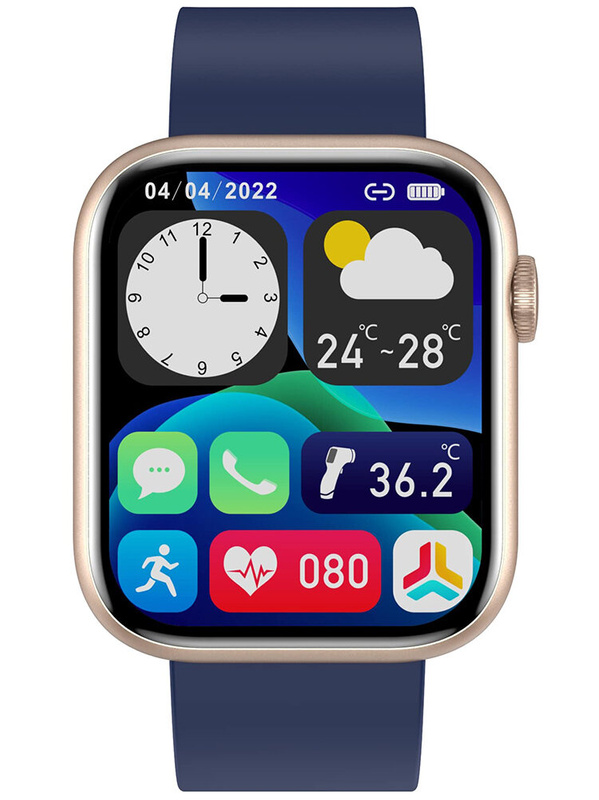 SMARTWATCH UNISEX GRAVITY GT3-4 - ROZMOWY BLUETOOTH, WŁASNE TARCZE (sg022d)
