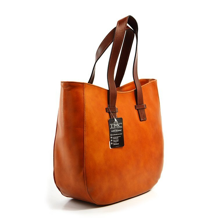 Torebka skórzana na ramię duża damska shopperbag