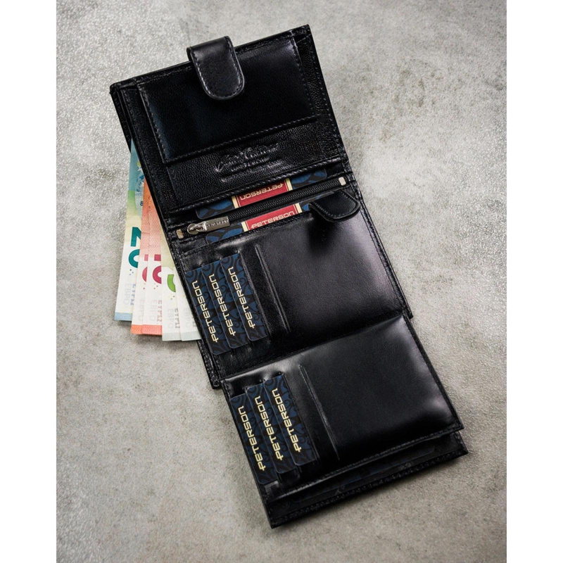 Skórzany męski portfel Peterson PTN N4L-NGV