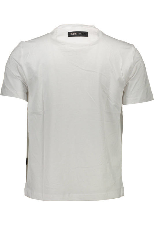 PLEIN SPORT BIA�A M�SKA KOSZULKA Z KR�TKIM R�KAWEM