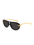 Czarno-szare okulary przeciwsłoneczne Bottega Veneta BV1418S-005