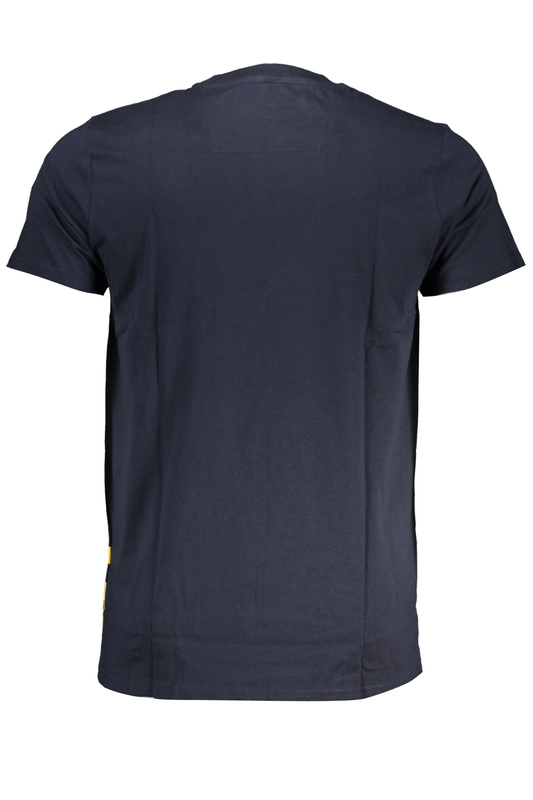 NIEBIESKI T-SHIRT MĘSKI Z KRÓTKIM RĘKAWEM KLASY CAVALLI