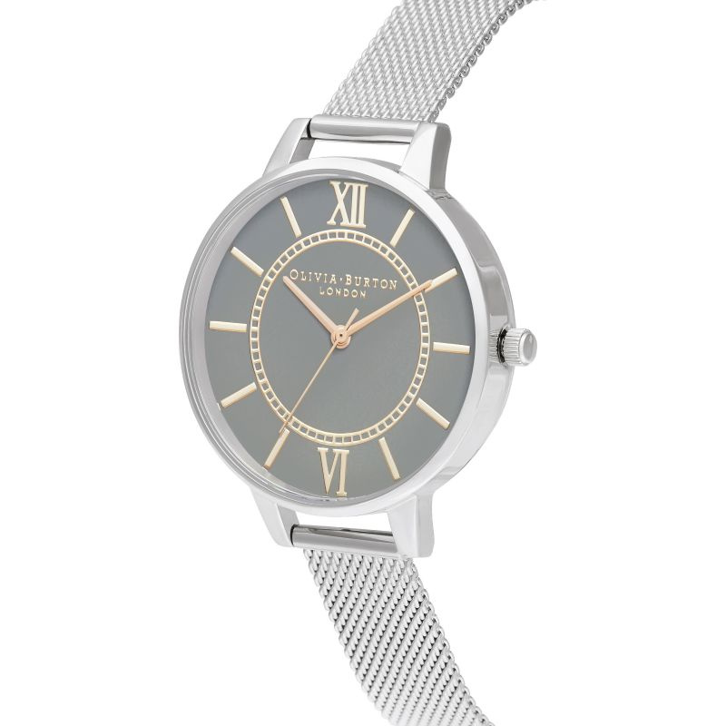 Zegarek OLIVIA BURTON OB16WD86. Kwarcowy, Kolor szary. Kobieta.