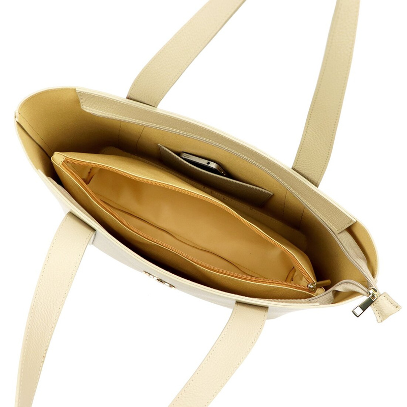 Gregorio shopperbag damska skóra naturalna torebka na ramię z saszetką