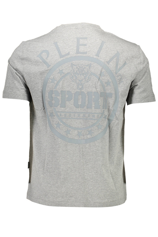 T-SHIRT MĘSKI Z KRÓTKIM RĘKAWEM PLEIN SPORT SZARY