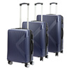 Jony zestaw walizek podróżnych na kółkach twarde materiał ABS z rączką