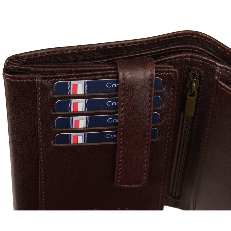 Męski portfel Canaletto ze skóry garbowanej roślinnie PM1555cs350GR RFID