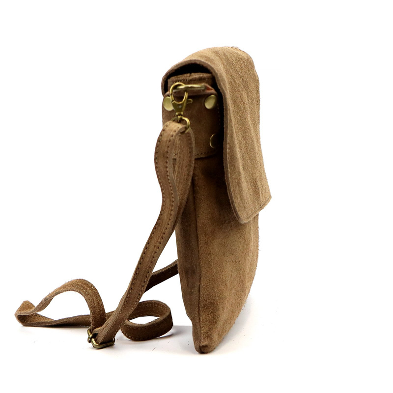 Vera Pelle damska listonoszka skóra naturalna torebka przez ramię z klapą