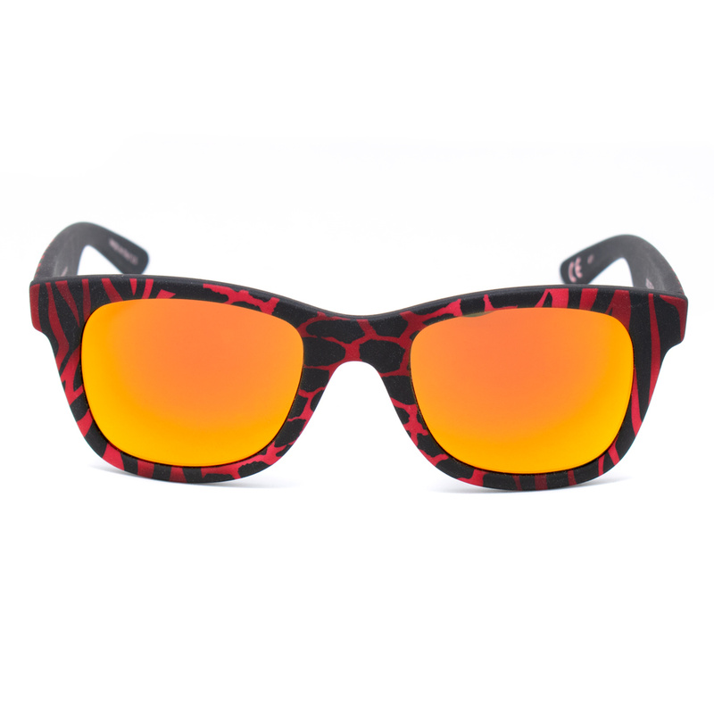 Okulary ITALIA INDEPENDENT 0090-ZEF-053. Okulary przeciwsłoneczne, Kolor czerwony. Unisex.