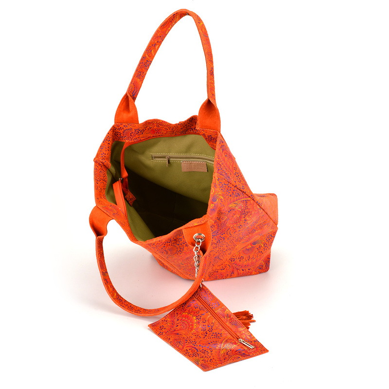 Shopperbag Torebka skórzana vp172 folk