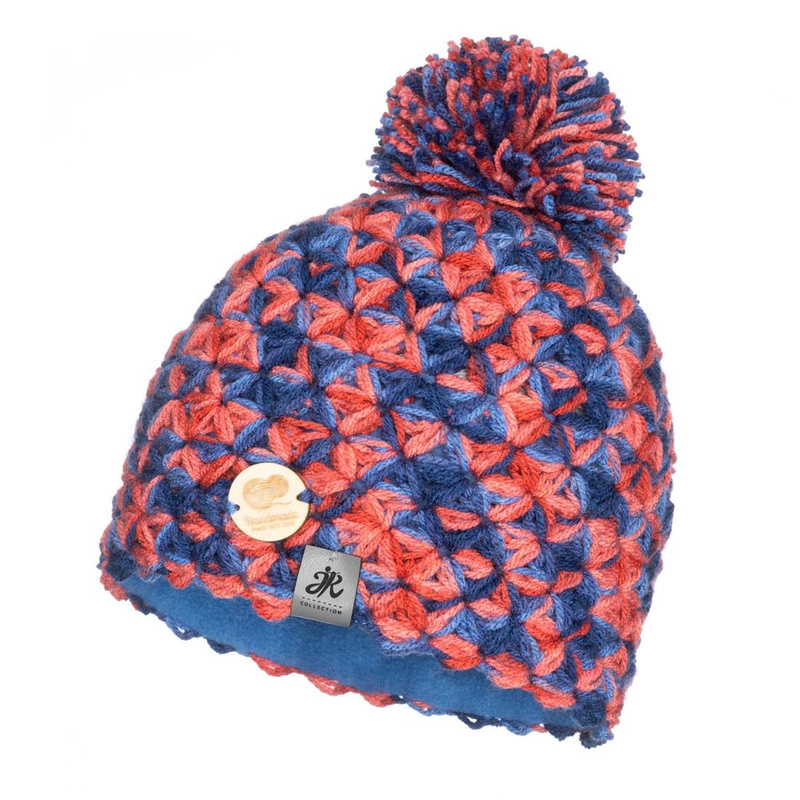 Ciepła czapka zimowa z pomponem Handmade