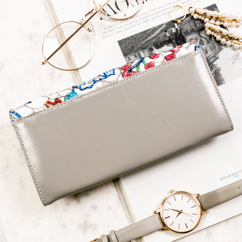 skóra naturalna + Damski portfel ze skóry ekologicznej Peterson PTN PH27-LFL