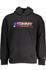 BLUZA TOMMY HILFIGER BEZ ZAMKA CZARNA MĘSKA