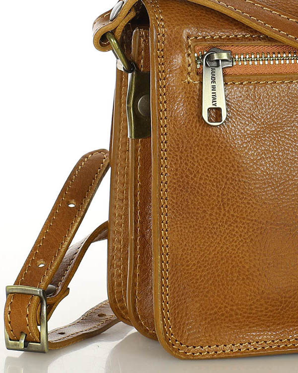 Torba skórzana kwadratowa premium Florence bag - MARCO MAZZINI czarna
