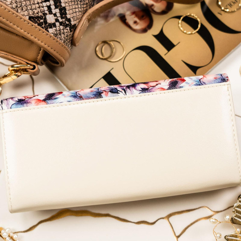 skóra naturalna + Damski portfel ze skóry ekologicznej Peterson PTN PX20-PF2