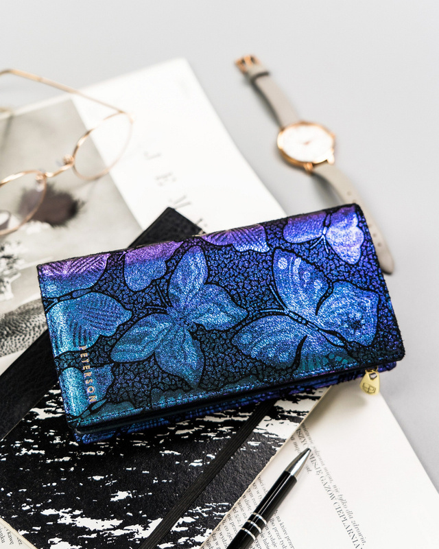 Skórzany damski portfel Peterson PTN 421431-ONBF