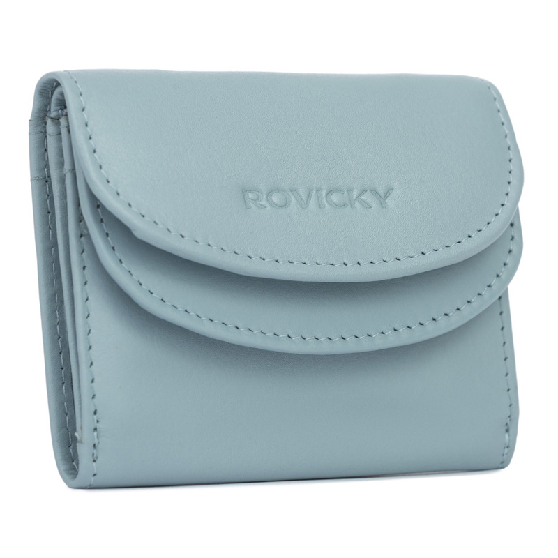 Elegancki skórzany mały portfel damski Rovicky