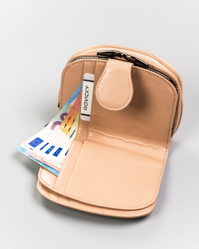 Zgrabny mały damski portfel skórzany Lorenti RFID