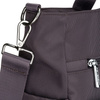 Pojemna torba damska w szarym kolorze z przegrodą na laptopa wykonana z poliestru - Peterson